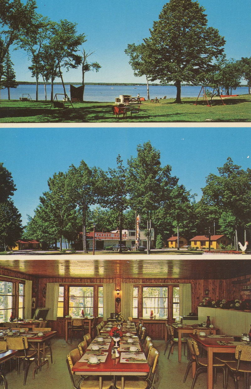 Parker House Motel & Restaurant - Vintage Postcard